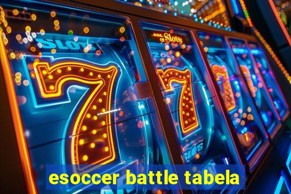 esoccer battle tabela